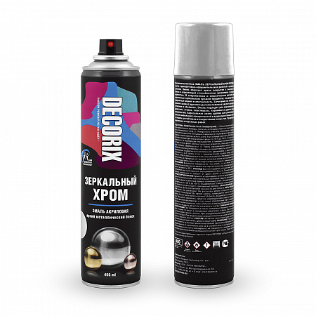Decorix Аэрозольная краска "Зеркальный Хром" Decorix Аэрозольная краска "Зеркальный Хром"