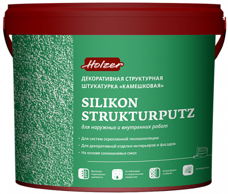 Holzer Silikon Strukturputz Штукатурка декоративная структурная "Камешковая" Holzer Silikon Strukturputz Штукатурка декоративная структурная "Камешковая"
