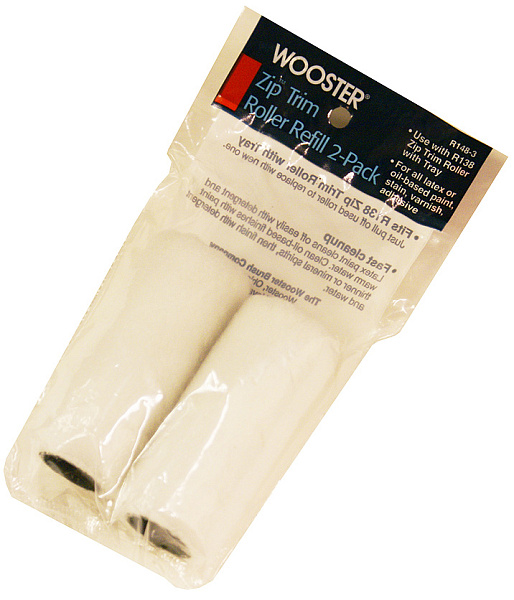 Wooster Валики сменные ZIP TRIM ROLLER REFILL 2-PACK Синтетика Wooster Валики сменные ZIP TRIM ROLLER REFILL 2-PACK Синтетика