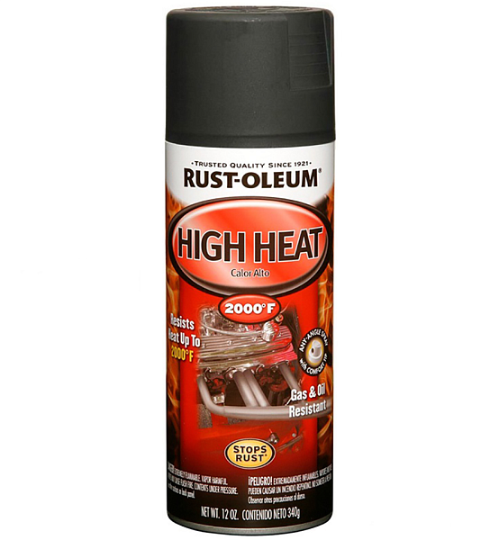 Rust-Oleum High Heat Spray Термостойкая краска до 1093°С Rust-Oleum High Heat Spray Термостойкая краска до 1093°С