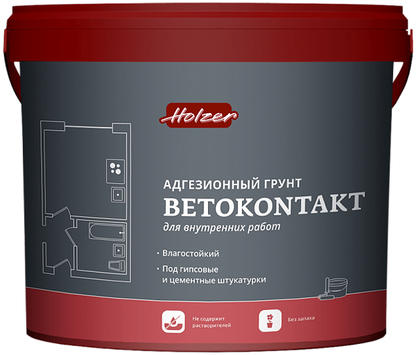 Holzer Betokontakt адгезионный грунт для наружникх и внутренних работ Holzer Betokontakt адгезионный грунт для наружникх и внутренних работ