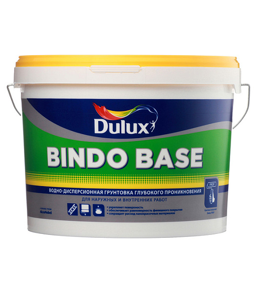 Dulux Bindo Base Универсальная грунтовка глубокого проникновения Dulux Bindo Base Универсальная грунтовка глубокого проникновения