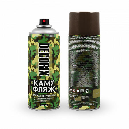 Decorix Аэрозольная краска КАМУФЛЯЖ  Decorix Аэрозольная краска КАМУФЛЯЖ