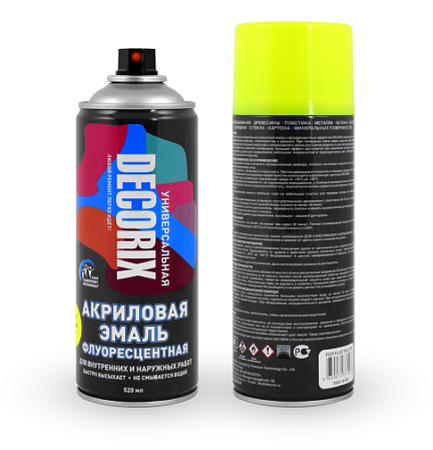 Decorix Аэрозольная эмаль флуоресцентная  Decorix Аэрозольная эмаль флуоресцентная