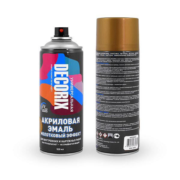Decorix Аэрозольная эмаль молотковый эффект  Decorix Аэрозольная эмаль молотковый эффект