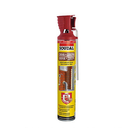 Soudal Genius Gun Пена стандартная с апликатором Soudal Genius Gun Пена стандартная с апликатором