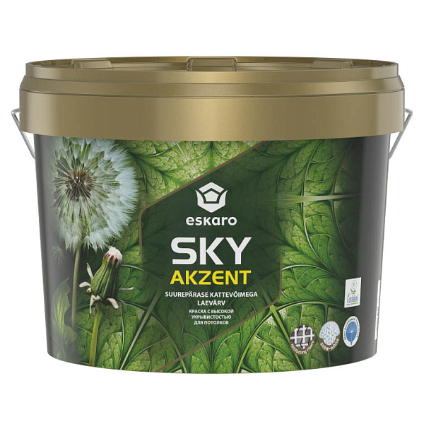 Eskaro Sky краска для потолков высокоукрывистая  Eskaro Sky краска для потолков высокоукрывистая