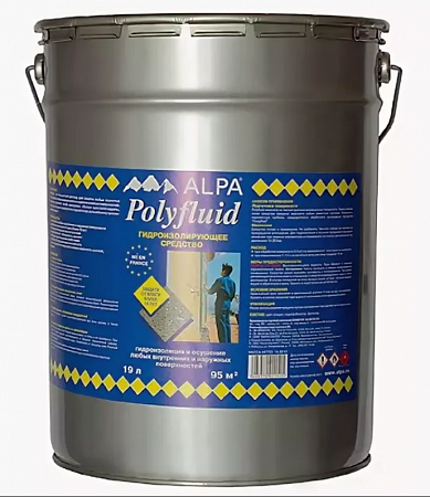 ALPA Polyfluid Гидроизолирующее средство защита от влаги ALPA Polyfluid Гидроизолирующее средство защита от влаги