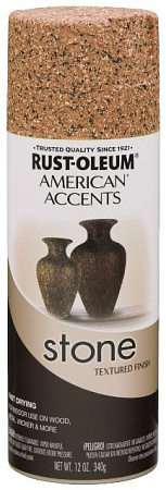 Rust-Oleum American Accents Stone Spray Paint Декоративная краска с эффектом природного камня Rust-Oleum American Accents Stone Spray Paint Декоративная краска с эффектом природного камня
