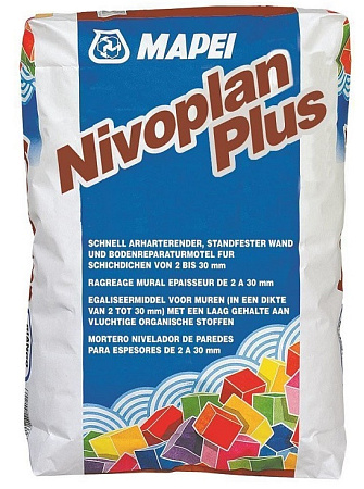 Mapei Nivoplan Plus штукатурка цементная 5-50 Mapei Nivoplan Plus штукатурка цементная 5-50