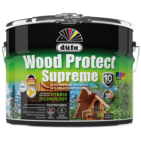 Dufa Wood Protect Supreme пропитка декоративная для защиты древесины Dufa Wood Protect Supreme пропитка декоративная для защиты древесины