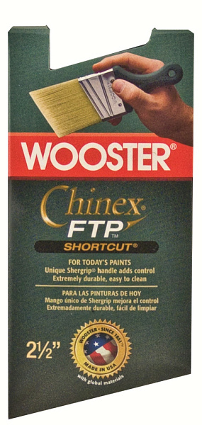 Wooster Угловая кисть с короткой ручкой CHINEX FTP SHORTCUT Wooster Угловая кисть с короткой ручкой CHINEX FTP SHORTCUT
