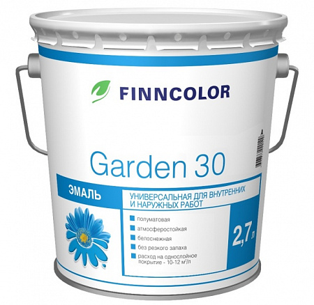 Finncolor Garden 30 эмаль алкидная полуматовая Finncolor Garden 30 эмаль алкидная полуматовая