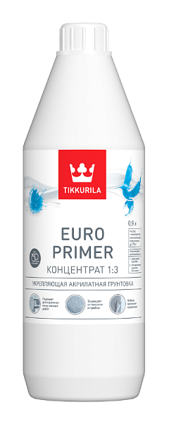 Tikkurila Euro Primer акриловый грунт-концентрат Tikkurila Euro Primer акриловый грунт-концентрат