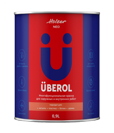 Holzer Uberol Универсальная краска для всех поверхностей Holzer Uberol Универсальная краска для всех поверхностей