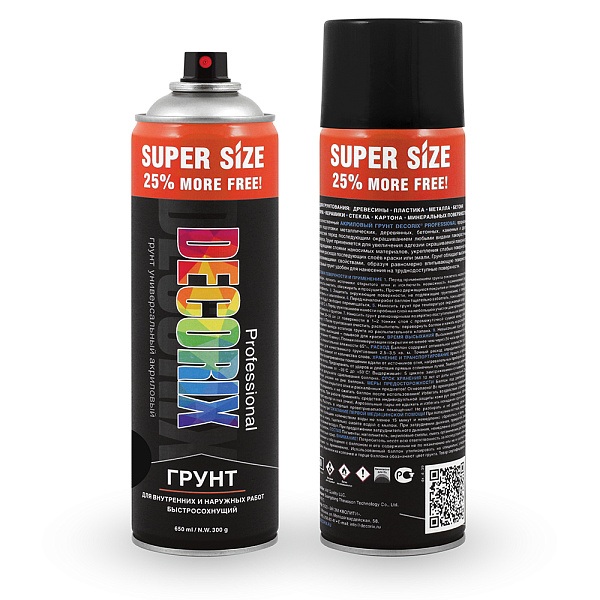 DECORIX Аэрозольная акриловая грунтовка DECORIX Аэрозольная акриловая грунтовка