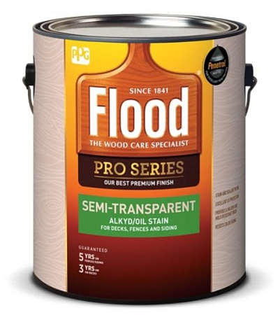 PPG Flood Semi-Transparent Полупрозрачная акрил масляная пропитка для дерева  PPG Flood Semi-Transparent Полупрозрачная акрил масляная пропитка для дерева