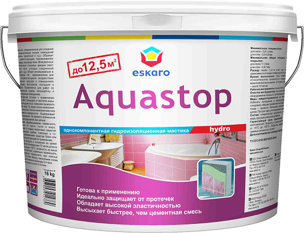 Eskaro Aquastop Hydro мастика гидроизоляционная Eskaro Aquastop Hydro мастика гидроизоляционная