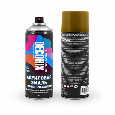 Decorix Аэрозольная эмаль универсальная «металлик» Decorix Аэрозольная эмаль универсальная «металлик»