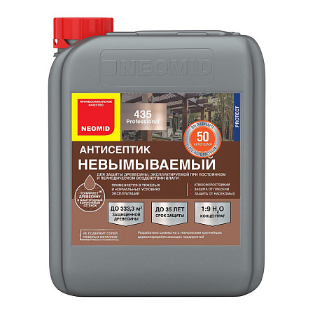 Neomid 435 Eco Невымываемый Антисептик декоративный Neomid 435 Eco Невымываемый Антисептик декоративный