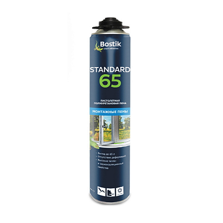 Bostik Standard 65 пистолетная полиуретановая пена Bostik Standard 65 пистолетная полиуретановая пена